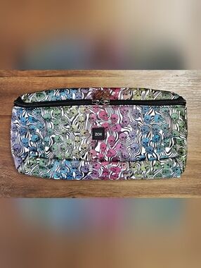 ZOX "LIFE IS SHORT" Ombre Skull Collectible DAILY BELT BAG w tension straps